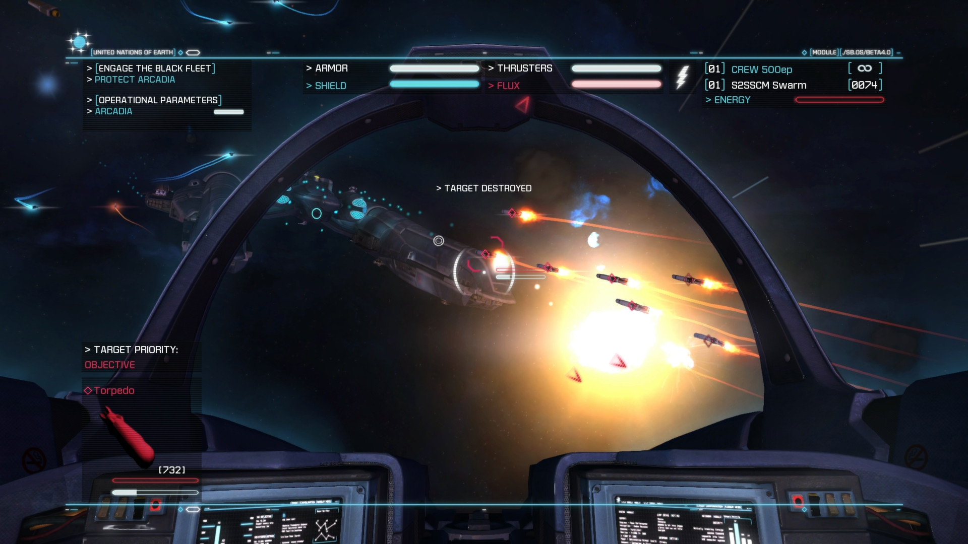 Strike Suit Zero — dogfight